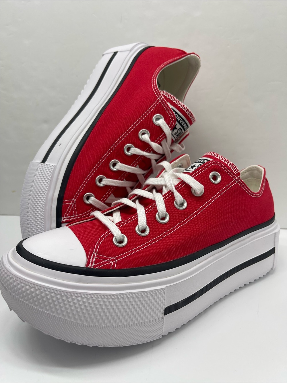 Converse WMNS CTAS LIFT DOUBLE STACK OX
RED/BLACK/WHITE Platform Sneakers - Picture 16 of 16